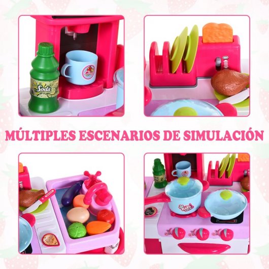 Homcom Jogo de Cozinha Infantil 38 Peças