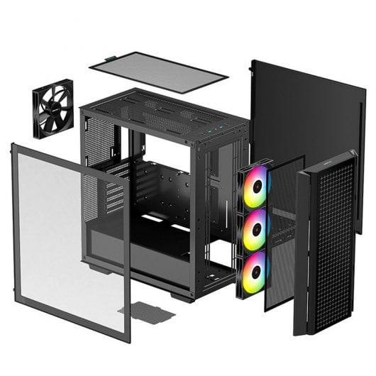 DeepCool CG540 Vidro Temperado USB 3.0 ARGB Preta