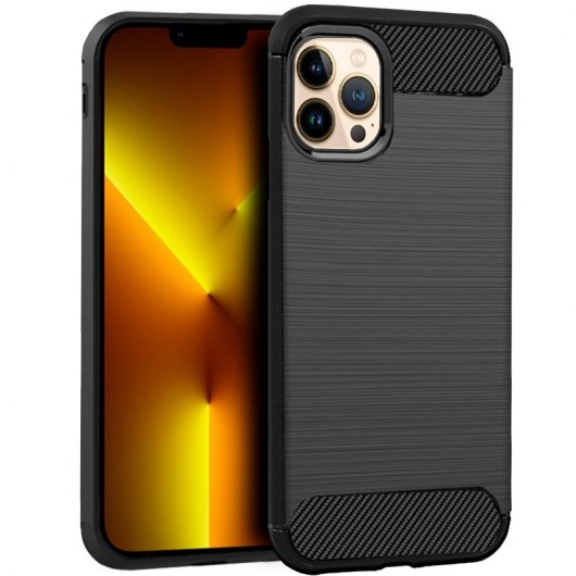 Custodia nera carbone per iPhone 13 Pro Max