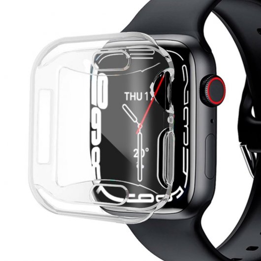 Cool Protector Silicona Transparente para Apple Watch Series 7 45mm