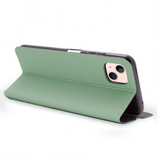 Étui à rabat vert Cool Elegance pour iPhone 13
