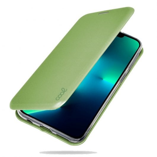 Coole Pistazien-Eleganz-Flipcover-Hülle für iPhone 13 Pro