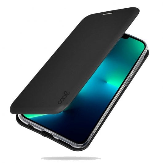 Étui à rabat noir Cool Elegance pour iPhone 13 Pro