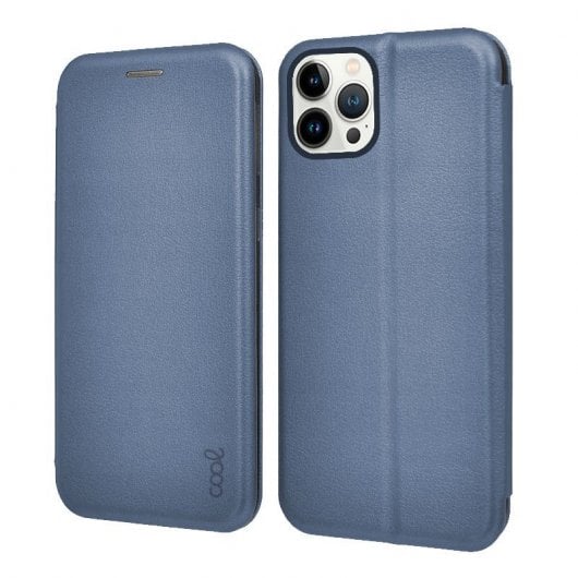 Cool Elegance Blaue Flip-Cover-Hülle für iPhone 13 Pro
