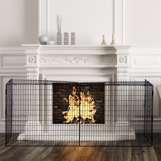 Homcom Protector de Chimenea Ajustable con Alambre de Metal