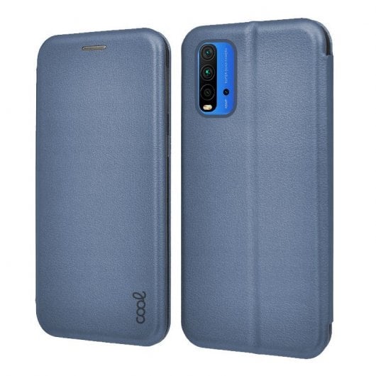 Custodia Flip Cover blu Cool Elegance per Xiaomi Pocophone M3/Redmi 9T