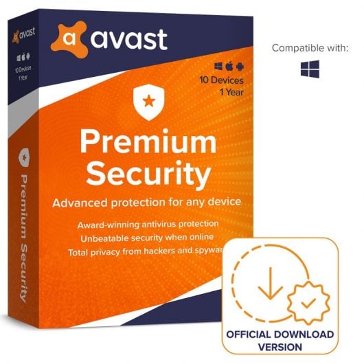 Avast Premium Security 10 Dispositivos 1 Año Descarga Digital