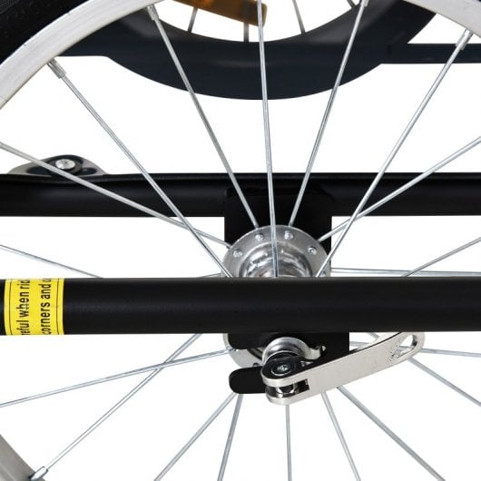 PawHut Remolque de Bicicleta para Carga 50kg Negro