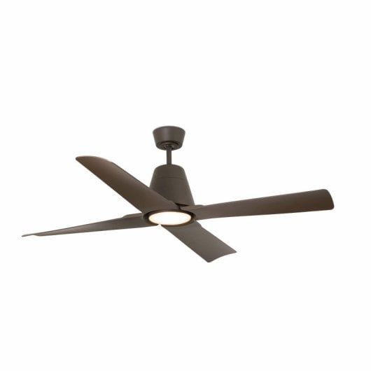 Faro Typhoon Ventilateur de Plafond avec Lumière et Commande Marron 19W