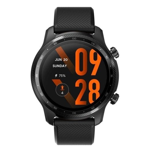 Mobvoi TicWatch Pro 3 Ultra GPS NFC 47mm AMOLED Noir Étanche IP68 Pulsomètre SpO2