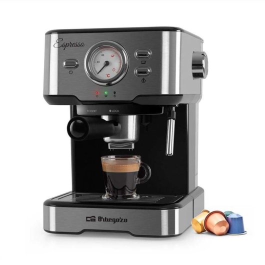 Máquina de café expresso Orbegozo EX 5500 1,5L 20 Bares com vaporizador