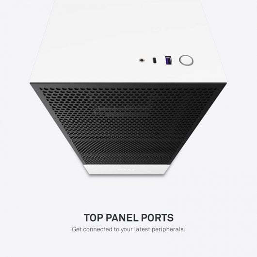 NZXT H510 Flow Verre Trempé USB 3.2 Blanc