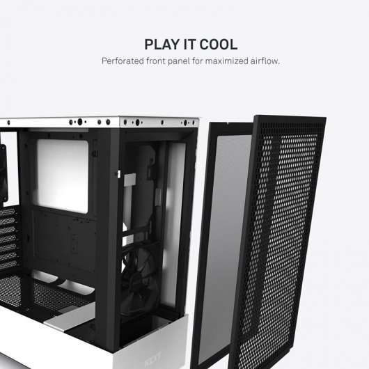 NZXT H510 Flow Verre Trempé USB 3.2 Blanc