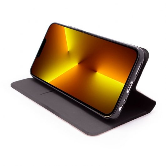 Cool Funda Flip Cover Elegance Negra para iPhone 13 Pro Max