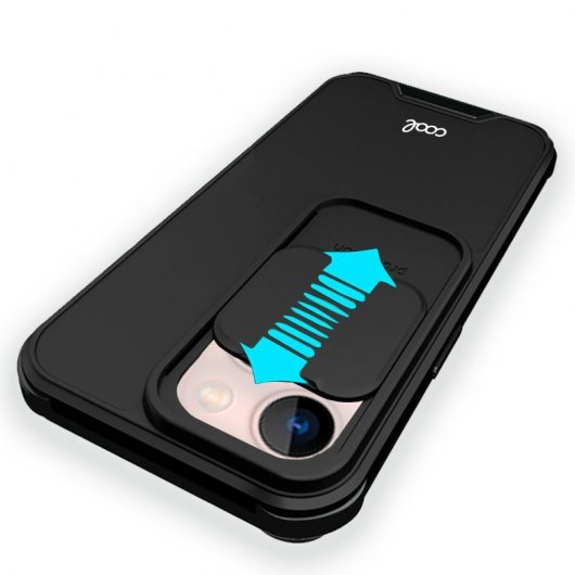 Cool Funda Hard Camera Negra para iPhone 13