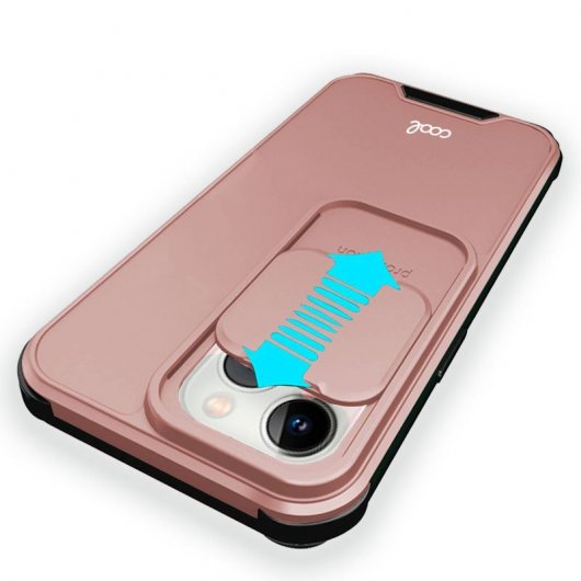 Cool Funda Hard Camera Rose Gold para iPhone 13 Pro