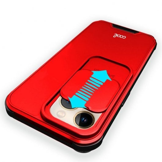 Étui rigide pour appareil photo rouge cool pour iPhone 13 Pro Max