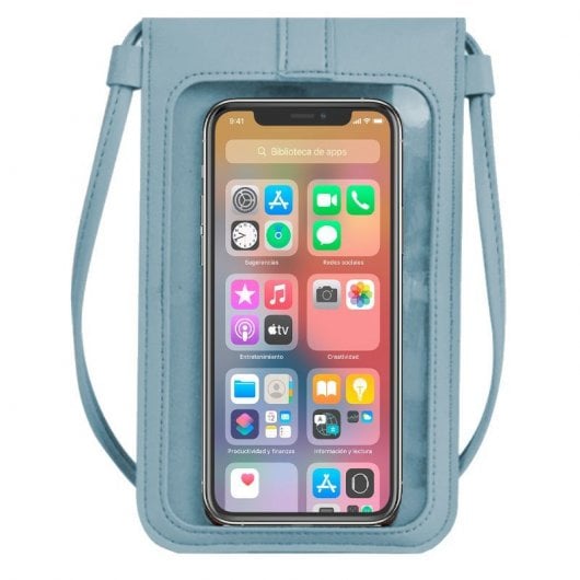 Coole Universaltasche Basic Hellblaue Hülle für Smartphones bis zu 6,7"