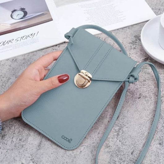 Coole Universaltasche Basic Hellblaue Hülle für Smartphones bis zu 6,7"