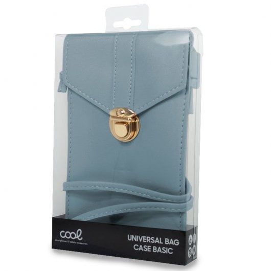 Coole Universaltasche Basic Hellblaue Hülle für Smartphones bis zu 6,7"