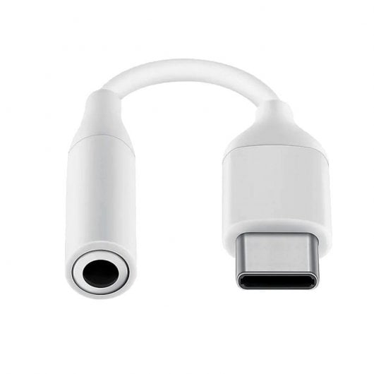 Cool Adapter Stecker Typ C auf Klinke 3,5 mm Digital Universal Weiß