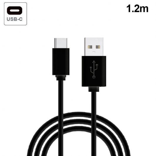 Cool Cable Universal USB Tipo-C 2.4A 1.2m Negro