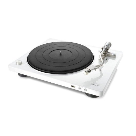 Platenspeler Denon DP-450USB USB Riemaandrijving Wit High Fidelity