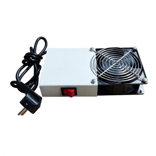 Phasak PHC 5741 Ensemble de ventilation 2x120 mm avec interrupteur 1U pour rack mural 19"
