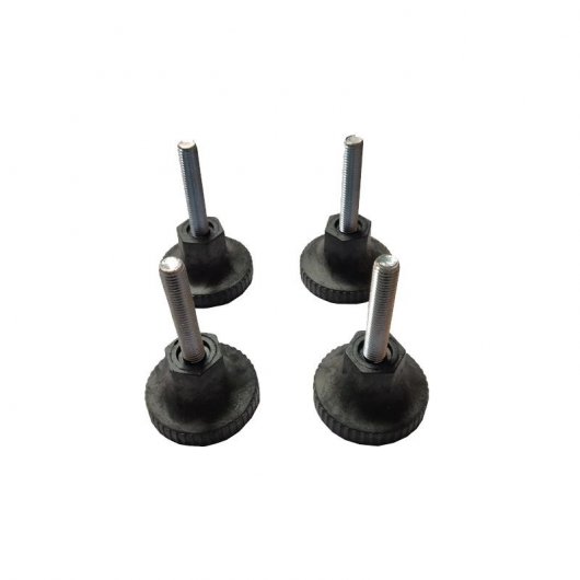 Phasak Kit 4 Piedini Rack Neri