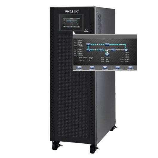 Phasak PH 9273 UPS Trifásica-Trifásica/Trifásica-Mono 10000VA Online LCD