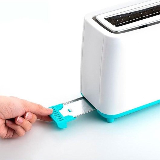 Tostador Dcook Gallery Ranura Larga 800W Blanco/Azul 7 Niveles