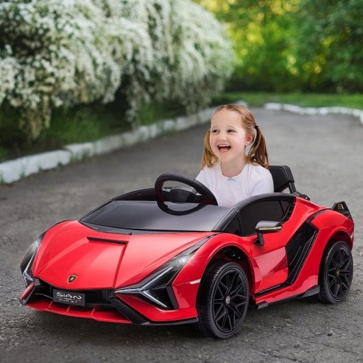 Homcom Coche Eléctrico Infantil con Licencia Lamborghini SIAN 12V