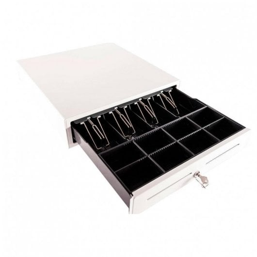 Tiroir-caisse électrique automatique Geon Blanc 41 x 41 cm