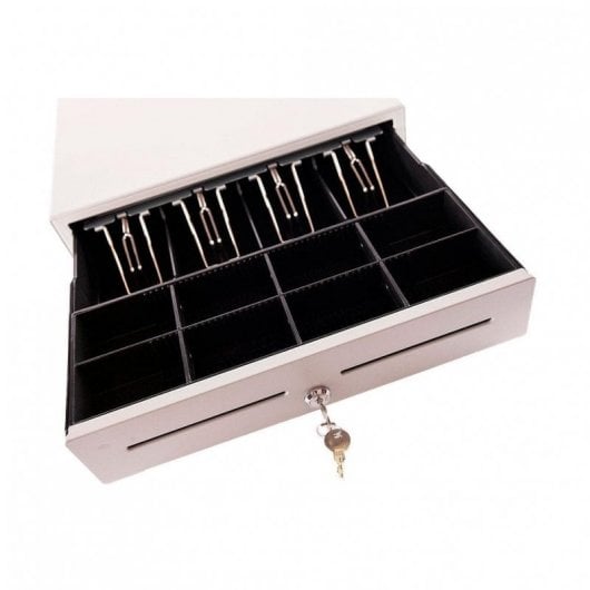 Tiroir-caisse électrique automatique Geon Blanc 41 x 41 cm