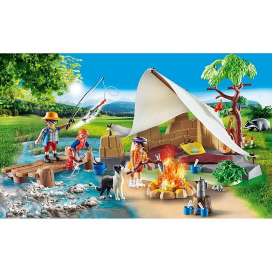 Plaisir en famille Playmobil : Famille de camping