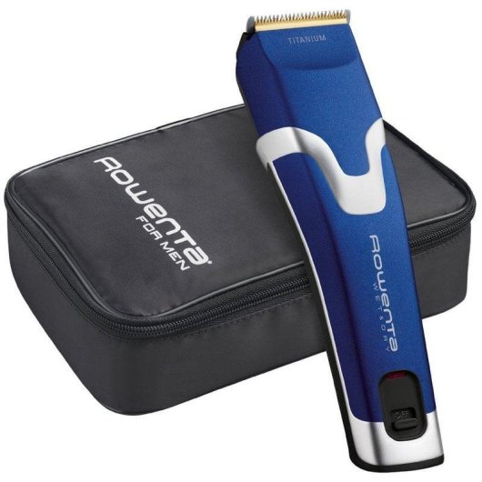 Máquina de Cortar Cabelo Rowenta Wet&Dry TN5120 Sem Fios 29mm 45min 2 Pentes À Prova de Água