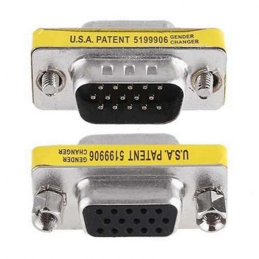 Mini Adaptador SVGA Macho/Hembra