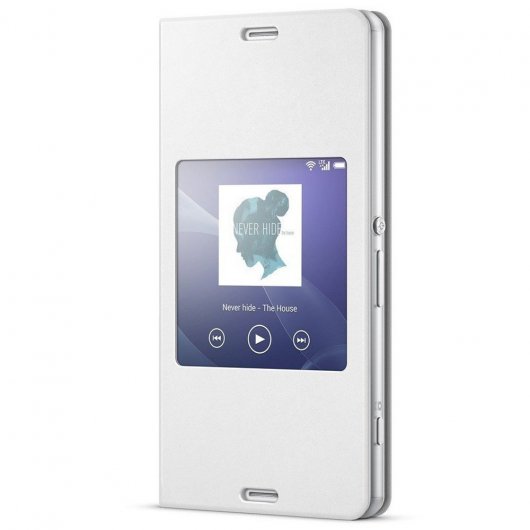 Sony Funda View Cover Blanca para Xperia Z3 Compact