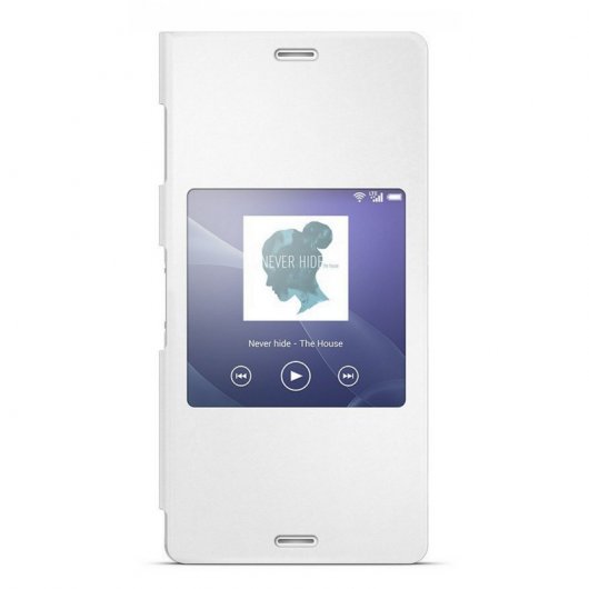 Sony Funda View Cover Blanca para Xperia Z3 Compact