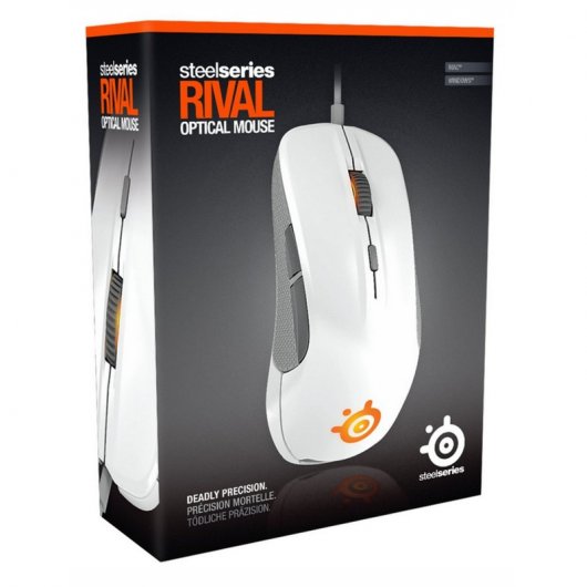 SteelSeries Rival 300 Óptico 6500 DPI Blanco