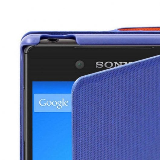Capa tipo folio azul/laranja para Xperia Chameleon para Sony Xperia Z5
