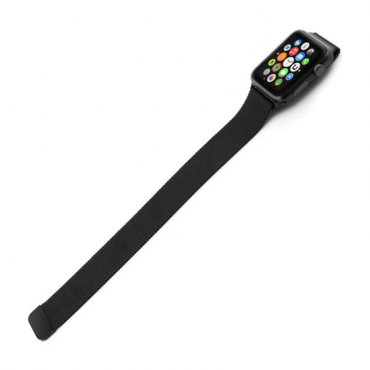 Correa Malla Metal Negra para Apple Watch 42mm