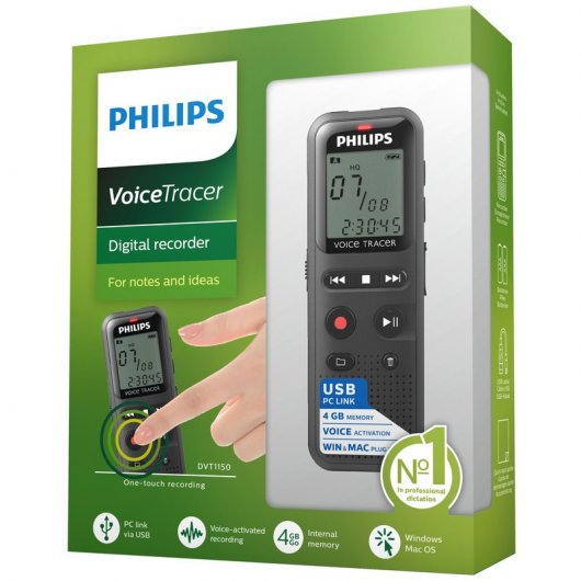 Philips DVT1150 Grabadora Digital 4GB