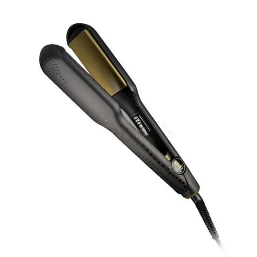 Prancha de Cabelo Cerâmica Profissional GHD V Gold Max Styler Placas Largas Desligamento Automático Preto