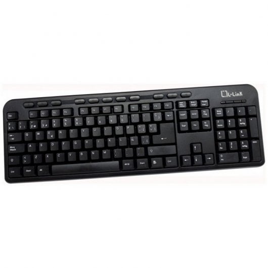 L-Link LL-KB-628M Teclado Multimedia PS/2 Negro