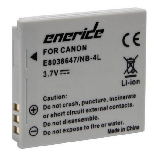Eneride Eneride E Can NB-4 L Bateria para Canon IXUS 30/40/50/55/60/65/70/80IS