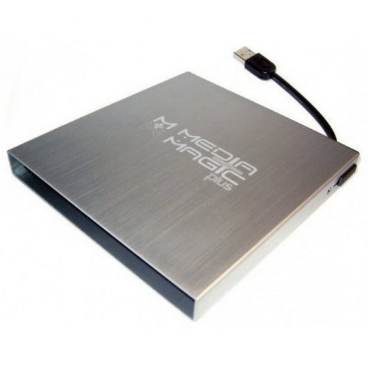 Media Magic Caja Externa DVD USB Plata