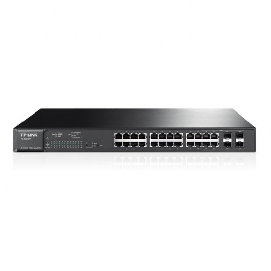 TP-Link Smart Switch PoE Gigabit de 24 Puertos con 4 Ranuras SFP Combo