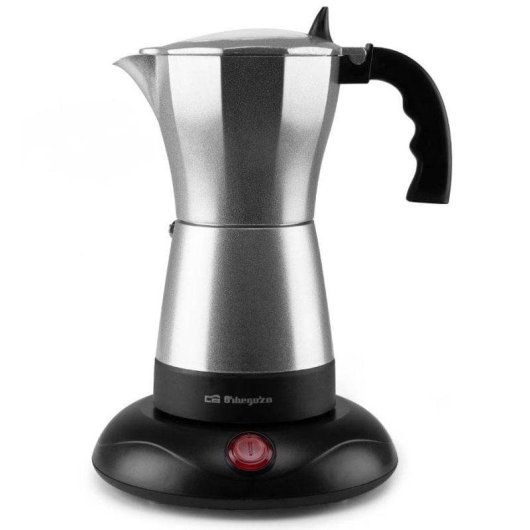 Caffettiera moka elettrica Orbegozo KFE 660 480W acciaio inox