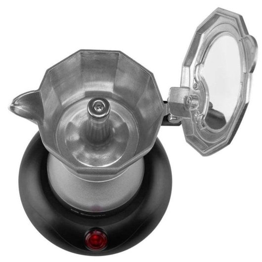 Caffettiera moka elettrica Orbegozo KFE 660 480W acciaio inox
